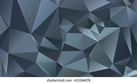 Abstract polygonal mosaic background consisting of triangles of different sizes and colors. Vector illustration in low poly style