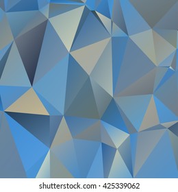 Abstract polygonal mosaic background consisting of triangles of different sizes and colors. Vector illustration in low poly style