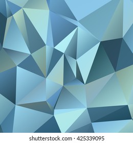 Abstract polygonal mosaic background consisting of triangles of different sizes and colors. Vector illustration in low poly style