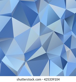 Abstract polygonal mosaic background consisting of triangles of different sizes and colors. Vector illustration in low poly style