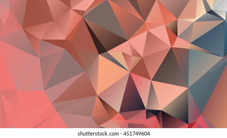 Abstract polygonal mosaic background consisting of triangles of different sizes and colors. Vector illustration in low poly style