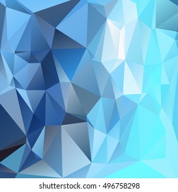 Abstract polygonal mosaic background consisting of triangles of different sizes and colors. Vector illustration in low poly style