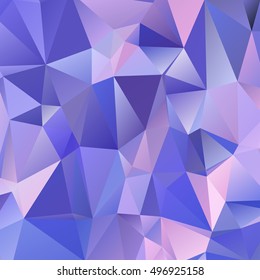 Abstract polygonal mosaic background consisting of triangles of different sizes and colors. Vector illustration in low poly style
