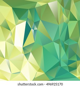 Abstract polygonal mosaic background consisting of triangles of different sizes and colors. Vector illustration in low poly style