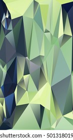 Abstract polygonal mosaic background consisting of triangles of different sizes and colors. Vector illustration in low poly style