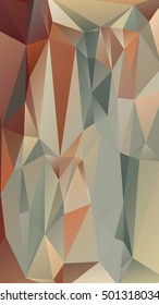 Abstract polygonal mosaic background consisting of triangles of different sizes and colors. Vector illustration in low poly style