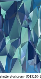 Abstract polygonal mosaic background consisting of triangles of different sizes and colors. Vector illustration in low poly style
