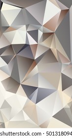 Abstract polygonal mosaic background consisting of triangles of different sizes and colors. Vector illustration in low poly style