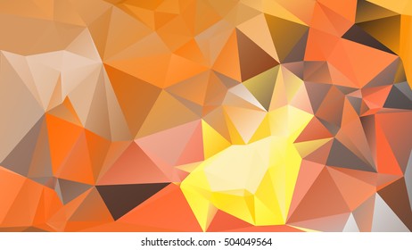 Abstract polygonal mosaic background consisting of triangles of different sizes and colors. Vector illustration in low poly style