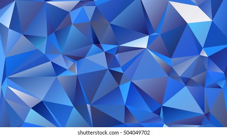 Abstract polygonal mosaic background consisting of triangles of different sizes and colors. Vector illustration in low poly style