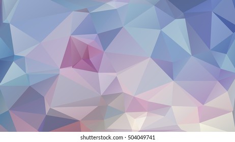 Abstract polygonal mosaic background consisting of triangles of different sizes and colors. Vector illustration in low poly style