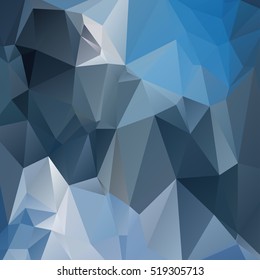 Abstract polygonal mosaic background consisting of triangles of different sizes and colors. Vector illustration in low poly style