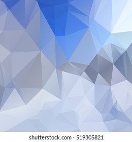 Abstract polygonal mosaic background consisting of triangles of different sizes and colors. Vector illustration in low poly style