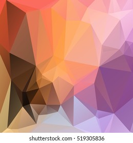 Abstract polygonal mosaic background consisting of triangles of different sizes and colors. Vector illustration in low poly style