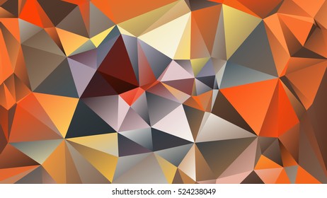Abstract polygonal mosaic background consisting of triangles of different sizes and colors. Vector illustration in low poly style