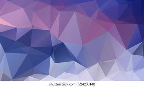 Abstract polygonal mosaic background consisting of triangles of different sizes and colors. Vector illustration in low poly style