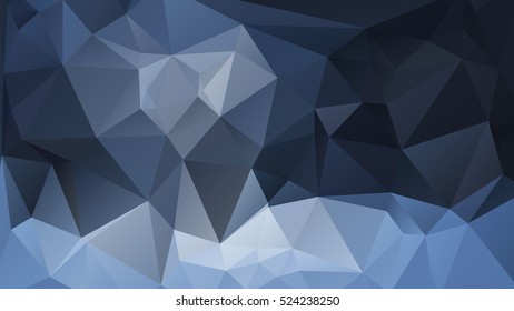 Abstract polygonal mosaic background consisting of triangles of different sizes and colors. Vector illustration in low poly style