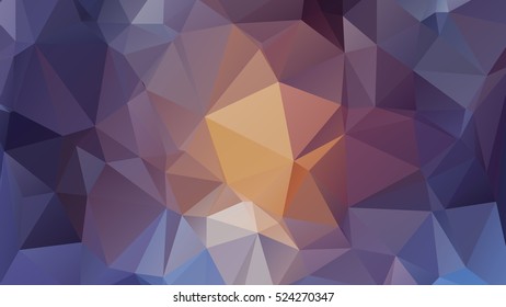 Abstract polygonal mosaic background consisting of triangles of different sizes and colors. Vector illustration in low poly style