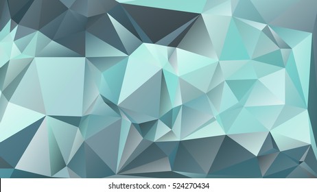Abstract polygonal mosaic background consisting of triangles of different sizes and colors. Vector illustration in low poly style