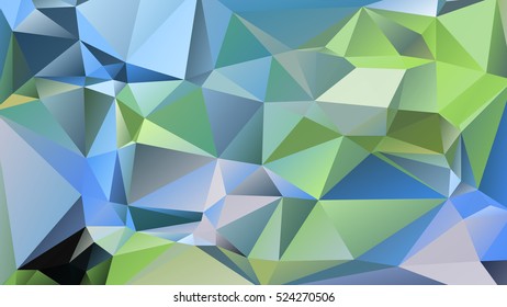 Abstract polygonal mosaic background consisting of triangles of different sizes and colors. Vector illustration in low poly style