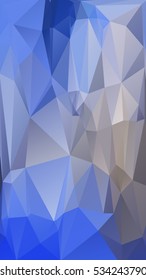 Abstract polygonal mosaic background consisting of triangles of different sizes and colors. Vector illustration in low poly style