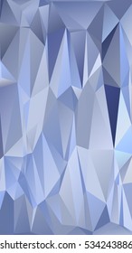 Abstract polygonal mosaic background consisting of triangles of different sizes and colors. Vector illustration in low poly style