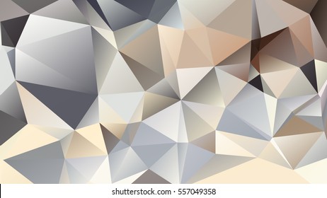Abstract polygonal mosaic background consisting of triangles of different sizes and colors. Vector illustration in low poly style
