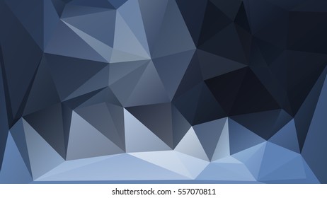 Abstract polygonal mosaic background consisting of triangles of different sizes and colors. Vector illustration in low poly style