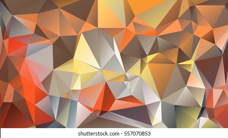 Abstract polygonal mosaic background consisting of triangles of different sizes and colors. Vector illustration in low poly style