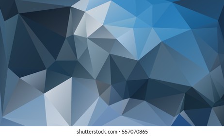 Abstract polygonal mosaic background consisting of triangles of different sizes and colors. Vector illustration in low poly style