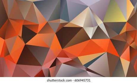 Abstract polygonal mosaic background consisting of triangles of different sizes and colors. Vector illustration in low poly style