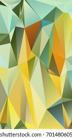 Abstract polygonal mosaic background consisting of triangles of different sizes and colors. Vector illustration in low poly style