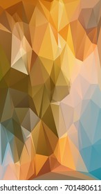 Abstract polygonal mosaic background consisting of triangles of different sizes and colors. Vector illustration in low poly style