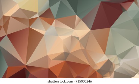 Abstract polygonal mosaic background consisting of triangles of different sizes and colors. Vector illustration in low poly style