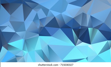 Abstract polygonal mosaic background consisting of triangles of different sizes and colors. Vector illustration in low poly style