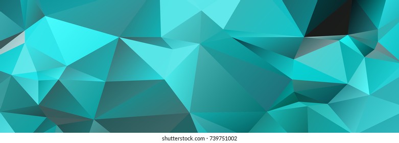 Abstract polygonal mosaic background consisting of triangles of different sizes and colors. Vector illustration in low poly style