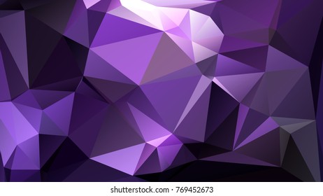 Abstract polygonal mosaic background consisting of triangles of different sizes and colors. Vector illustration in low poly style