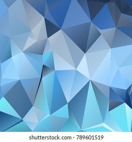 Abstract polygonal mosaic background consisting of triangles of different sizes and colors. Vector illustration in low poly style