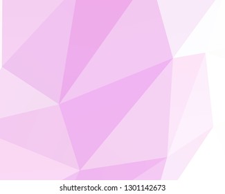 Abstract polygonal mosaic background. Pale pink-violet geometric background. Vector illustration