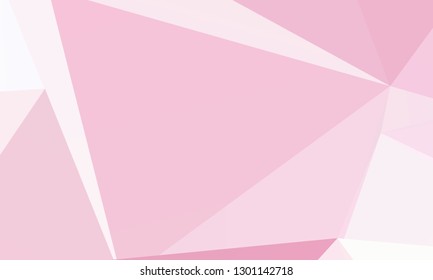 Abstract polygonal mosaic background. Pale pink-violet geometric background. Vector illustration