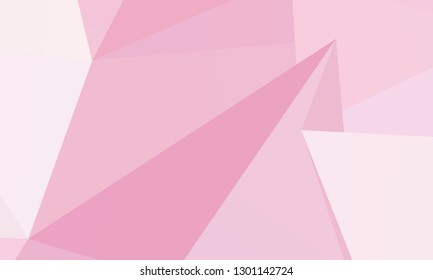 Abstract polygonal mosaic background. Pale pink-violet geometric background. Vector illustration