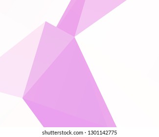 Abstract polygonal mosaic background. Pale pink-violet geometric background. Vector illustration