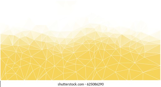 Abstract Polygonal Mosaic background of triangles light yellow color. Blurry yellow grid. Color Primrose yellow. Vector illustration for your business artwork. Creative Design Templates.
