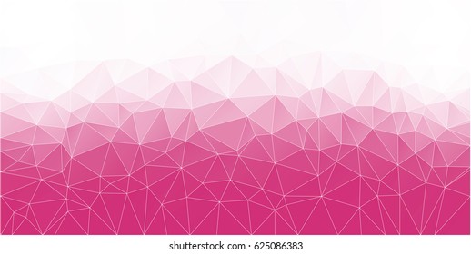 Abstract Polygonal Mosaic background of triangles light pink color. Blurry pink grid. Color pink Yarrow. Vector illustration for your business artwork. Creative Design Templates.