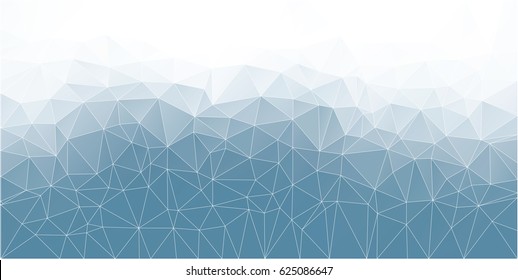 Abstract Polygonal Mosaic background of triangles light blue color. Blurry blue grid. Color Niagara. Vector illustration for your business artwork. Creative Design Templates.