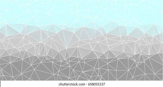 Abstract Polygonal Mosaic background of triangles gray green color. Blurry grid. Vector illustration for business artwork. Creative Design Templates. For banners, card, poster, postcards, holiday.