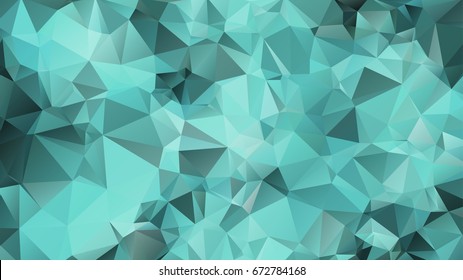 Abstract Polygonal Mosaic background of triangles Blue, Turquoise color. Blurry grid. Vector illustration for business artwork. Creative Design Templates. For banners, poster, postcards, holiday.