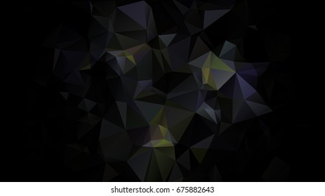 Abstract Polygonal Mosaic background of triangles green, dark color. Blurry grid. Vector illustration for business artwork. Creative Design Templates. For banners, poster, postcards, holiday.