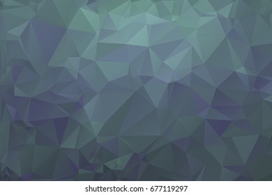 Abstract Polygonal Mosaic background triangles blue, green, turquoise color. Blurry grid. Vector illustration for business artwork. Creative Design Templates. For banners, poster, postcards, holiday.
