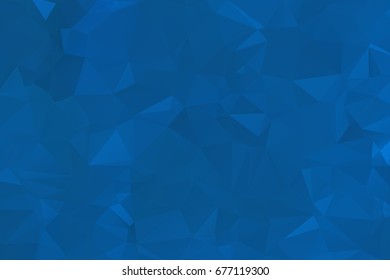 Abstract Polygonal Mosaic background of triangles blue color. Blurry grid. Vector illustration for business artwork. Creative Design Templates. For banners, poster, postcards, holiday.